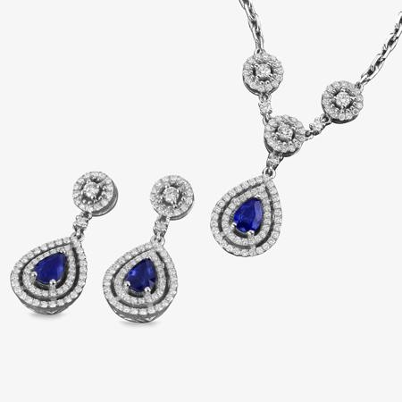 Gilda Sapphire Jewelry Half Set